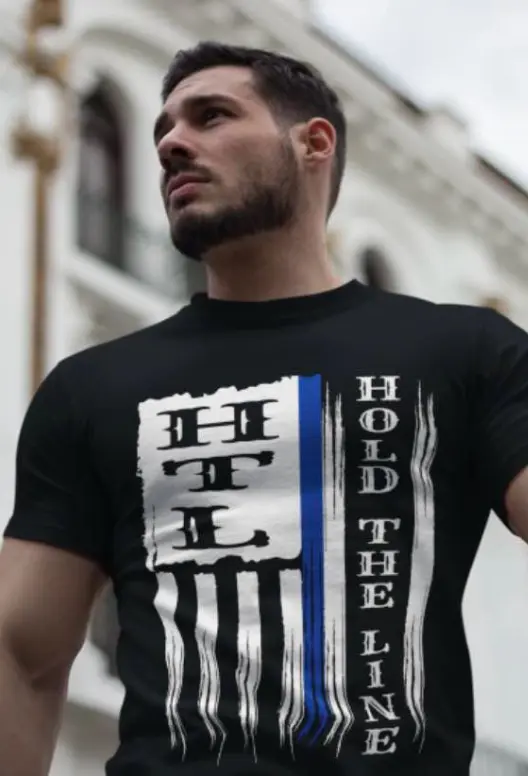 HTL - Thin Blue Line T-shirt Horizontal